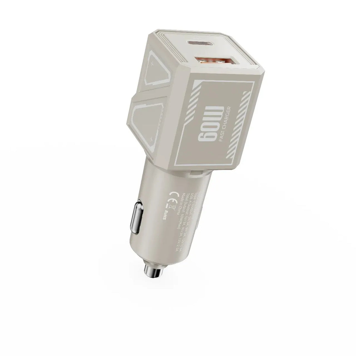 Green Lion Dual Volt Car Charger PD+QC 60 W - Titanium – image 2