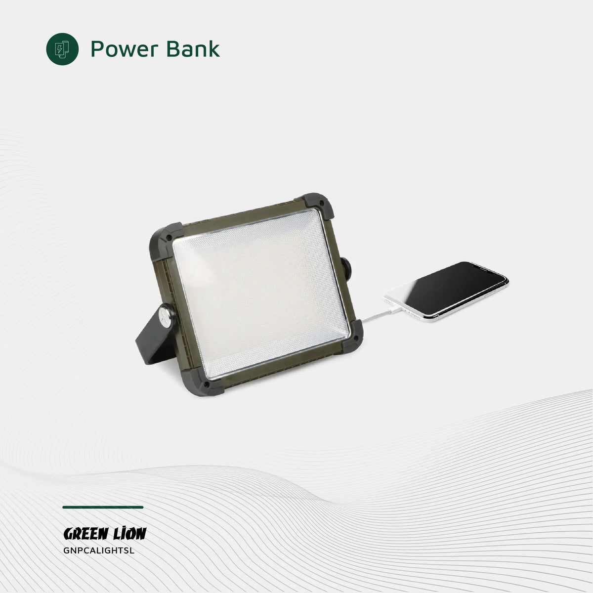 Green Lion Solar Camping Light 7200mAh Silver – image 8