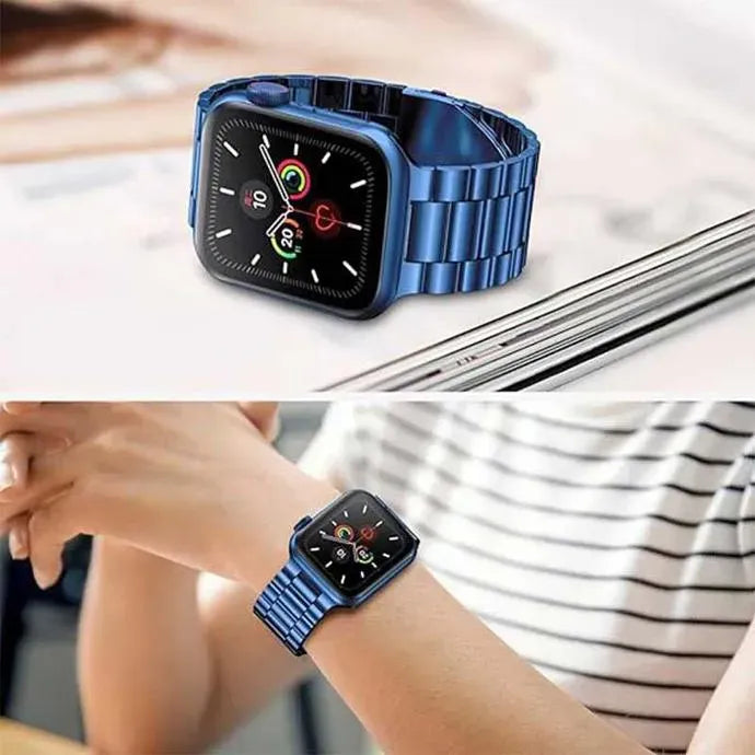 Green Lion Link Stainless Steel Strap Fori Watch - Blue – image 4