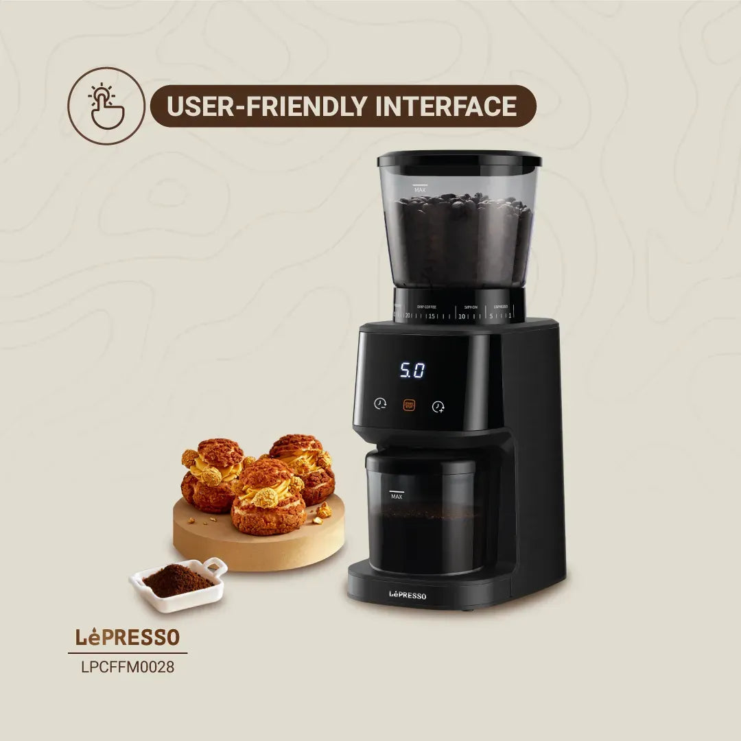 LePresso Conical Burr Grinder Black – image 7
