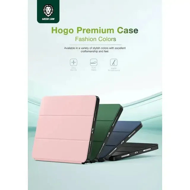 Green Lion Hogo Premium Casewith Pencil Holder - Blue