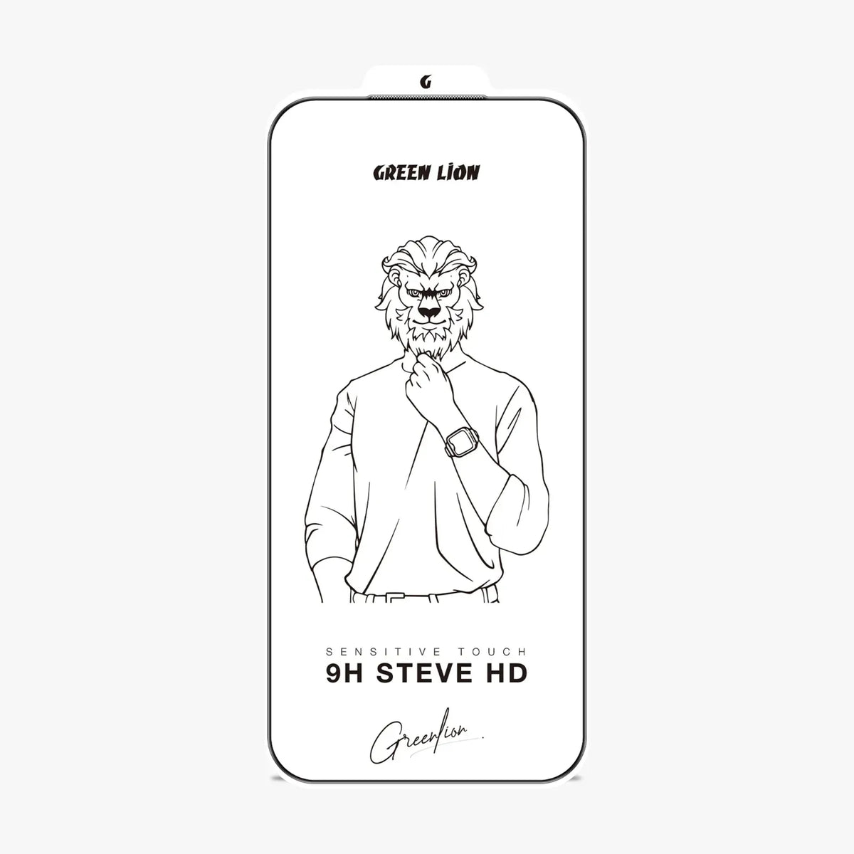 Green Lion 9 HSteve HD Screen Protector - Black Edge/Clear – image 6