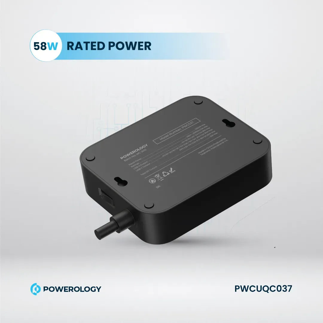 Powerology Power Strip 3250w 3ac Black – image 13