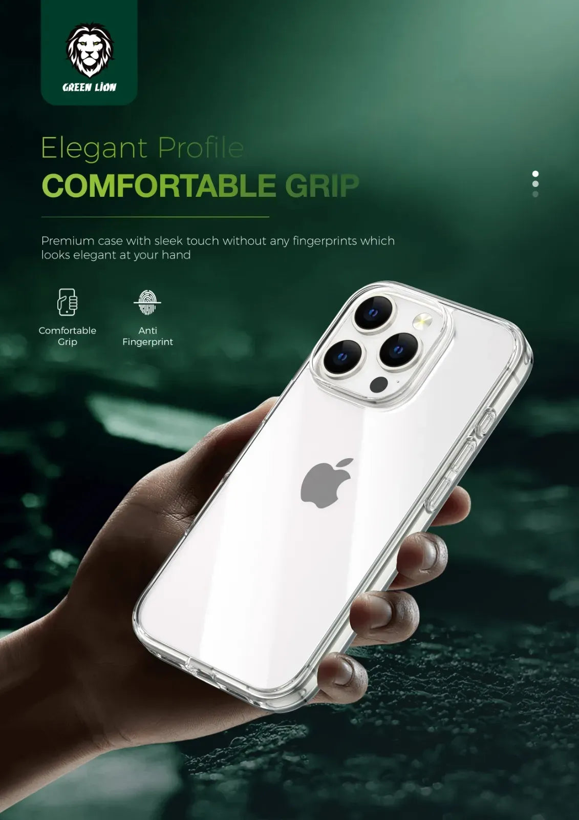 Green Lion Crystal Clear Case – image 4