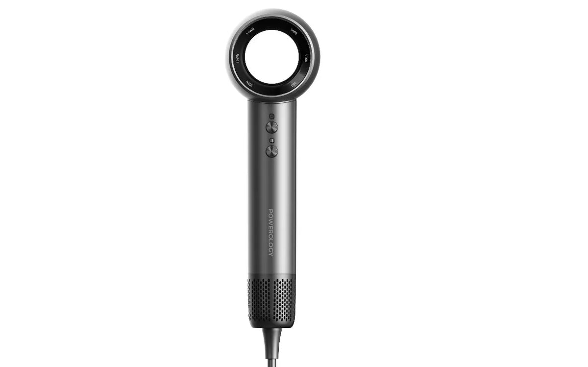 Powerology Lonfusion Hot Cold Hair Dryer Gray – image 4
