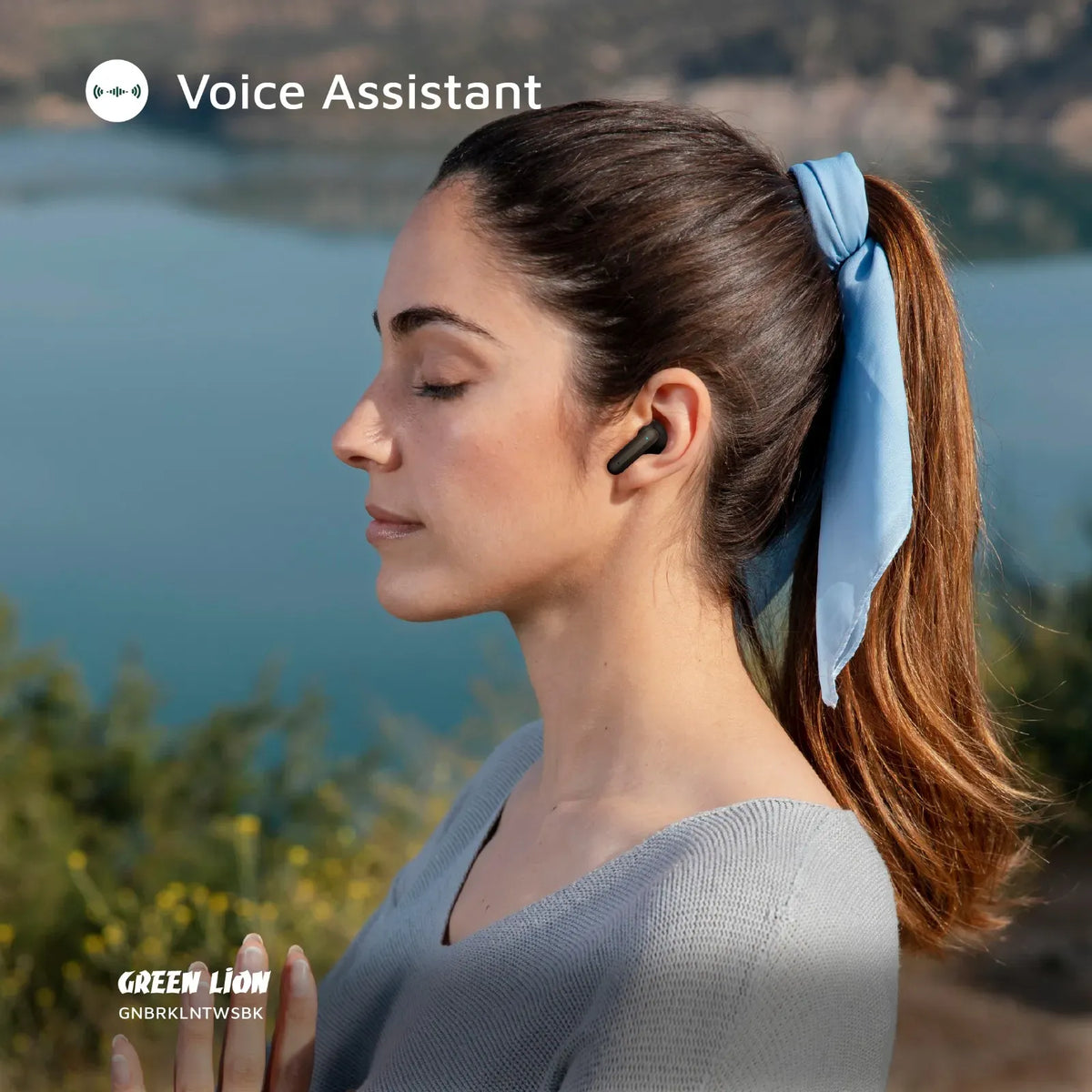 Green Lion Brooklyn True Wireless Earbuds - Black – image 8