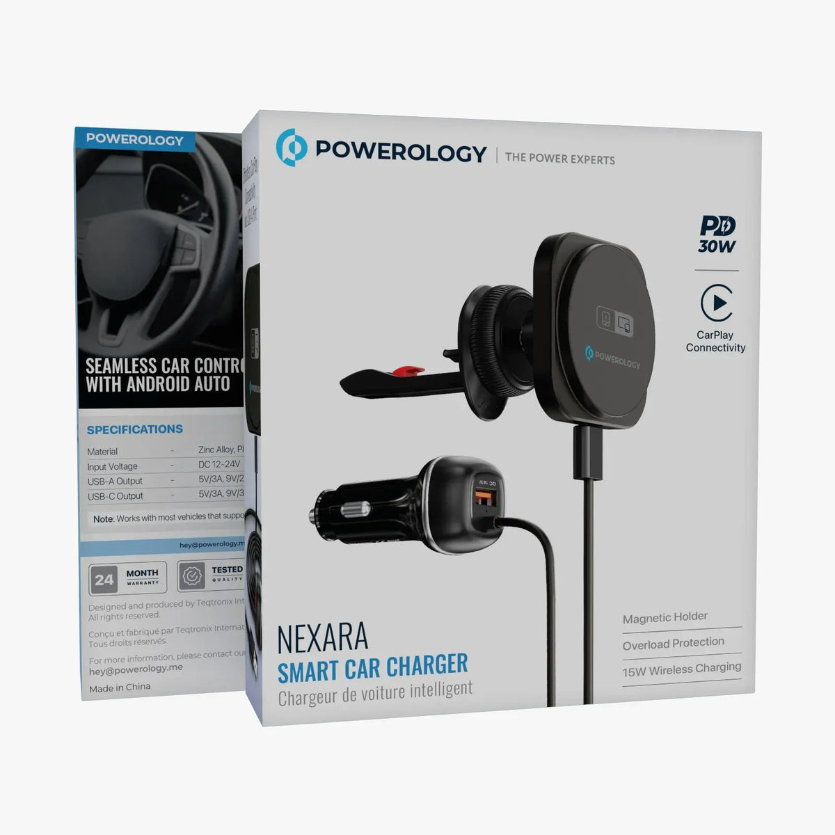 Powerology Nexar Smart Car Charger Black – image 3