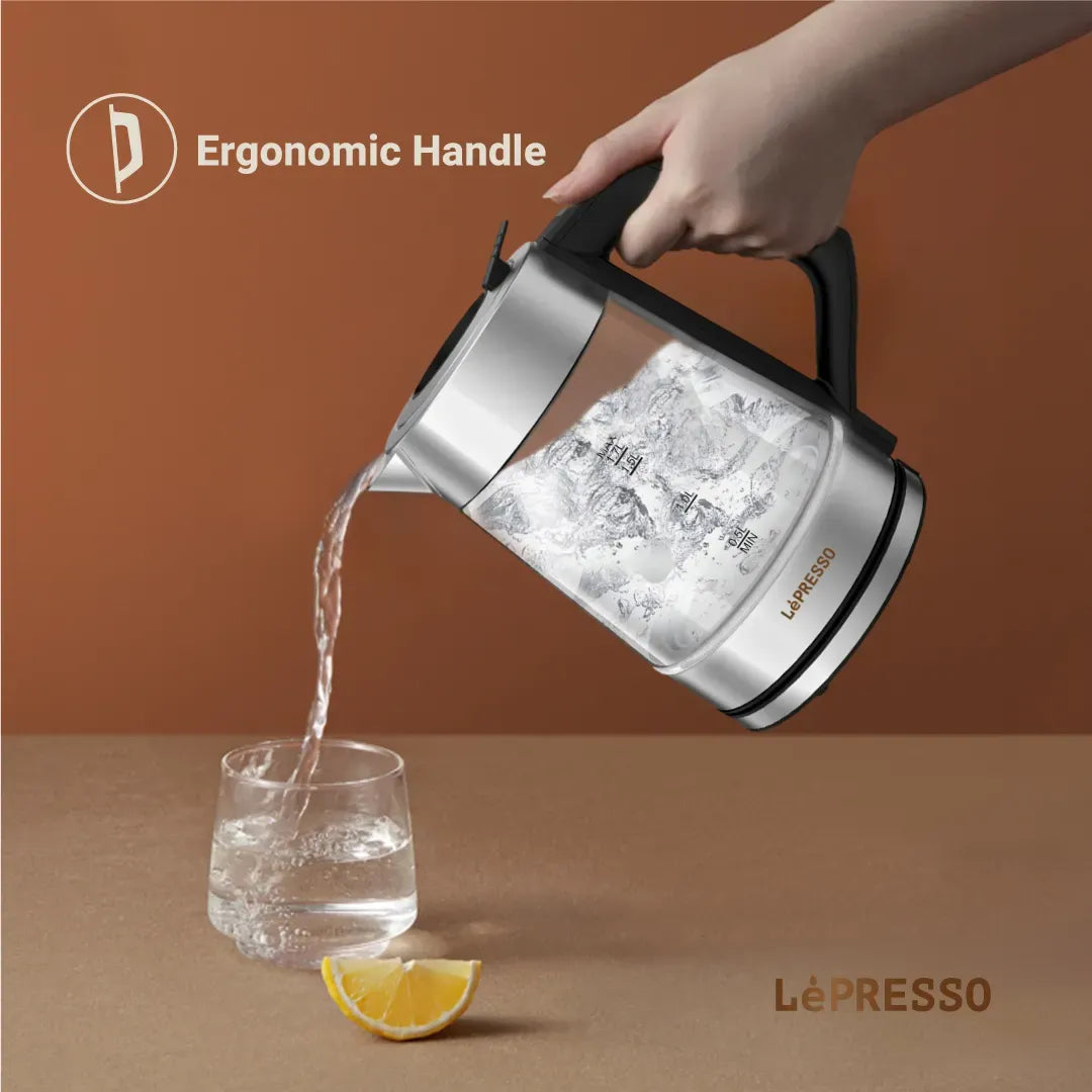LePresso Multi Temperature Illuminated Glass Kettle Black – image 8