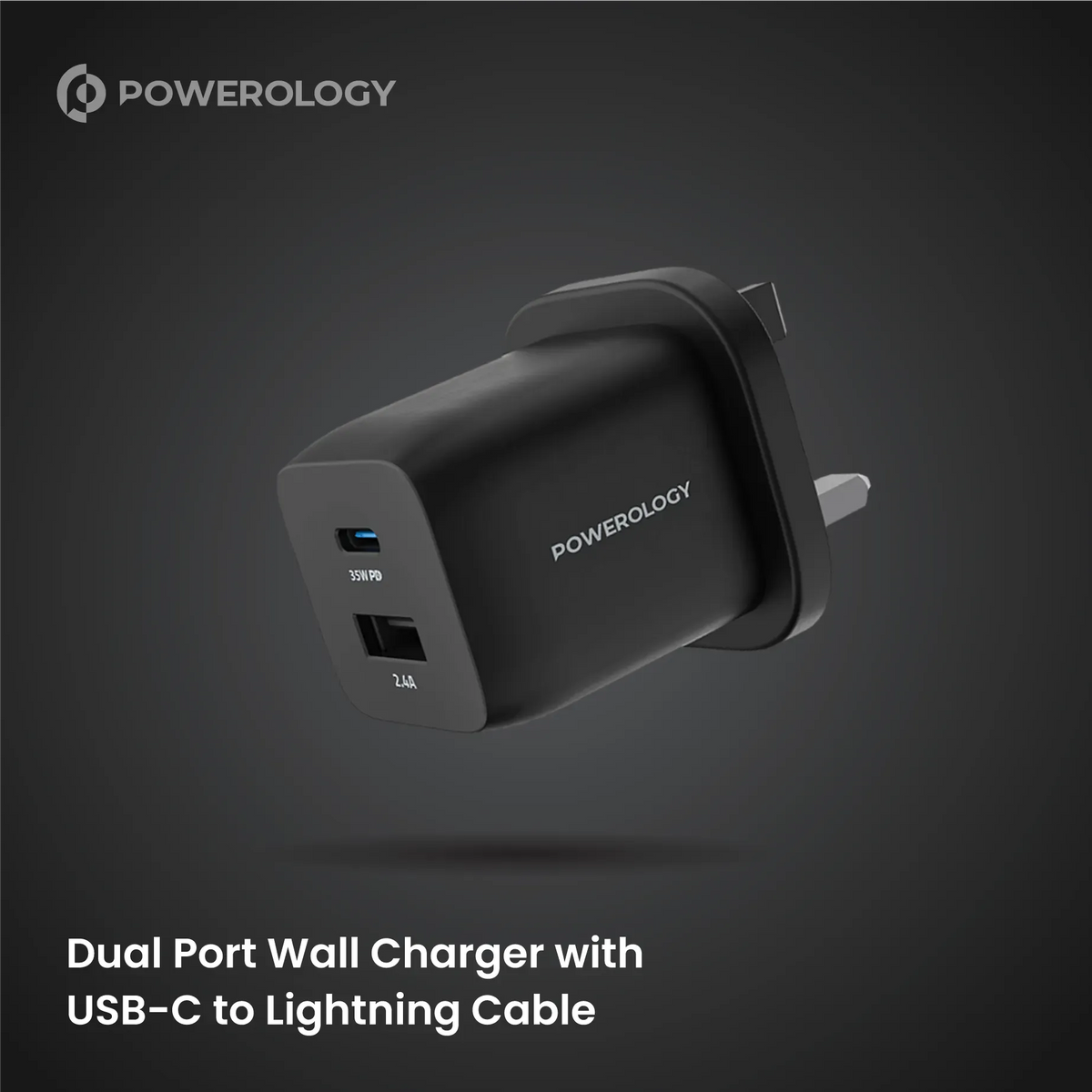 Powerology TPEUSB-A To Lightning Data Sync And Charge 1.2 m - Black – image 4