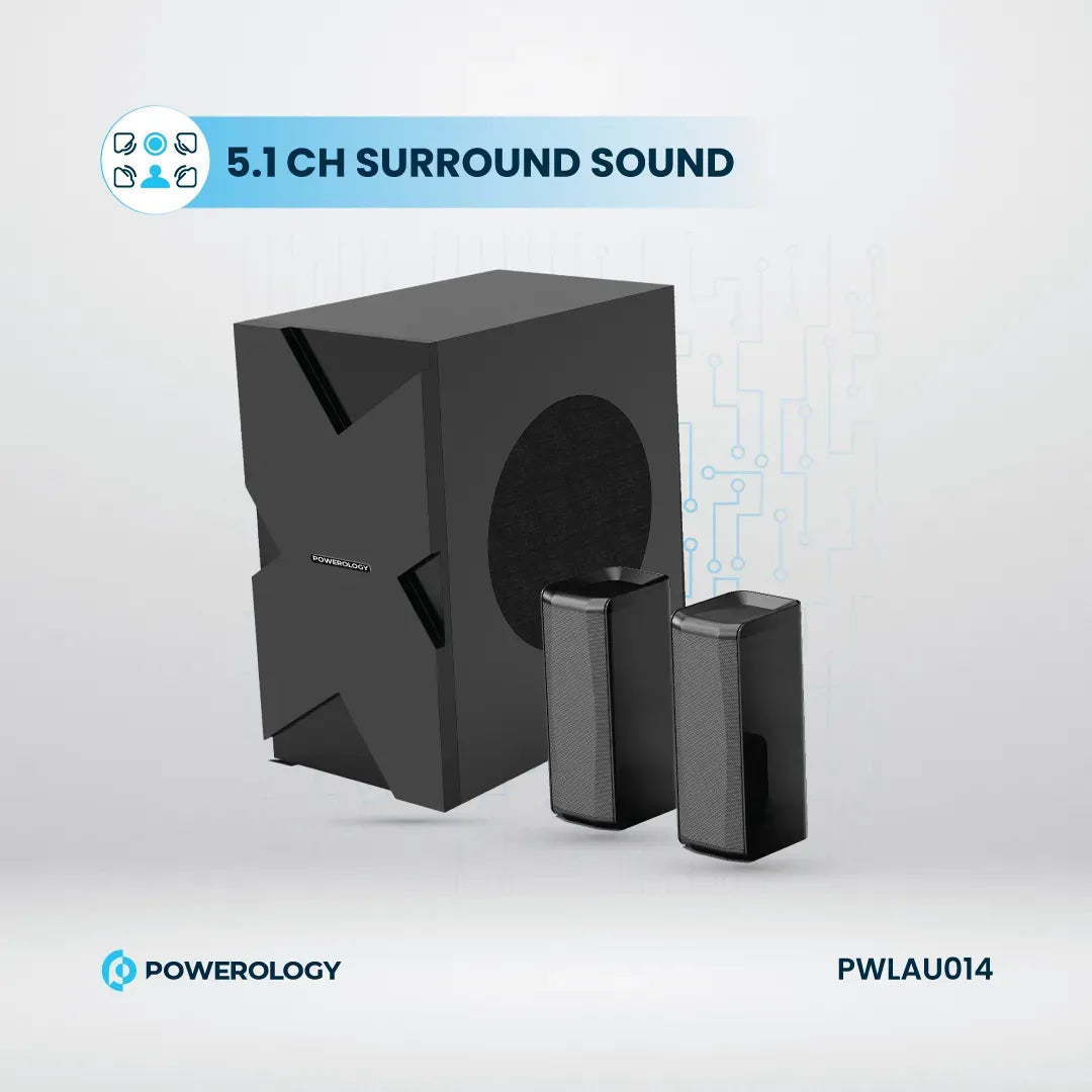 Powerology 5 1ch Home Theater System Black – image 15
