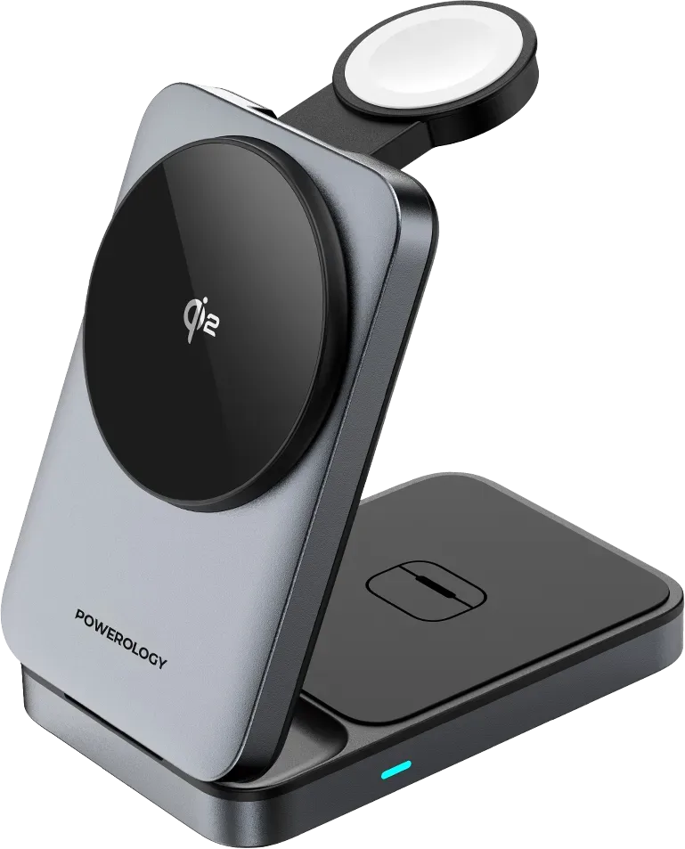 Powerology Qi2 Fast Charging Multi Device Hub Black – image 9