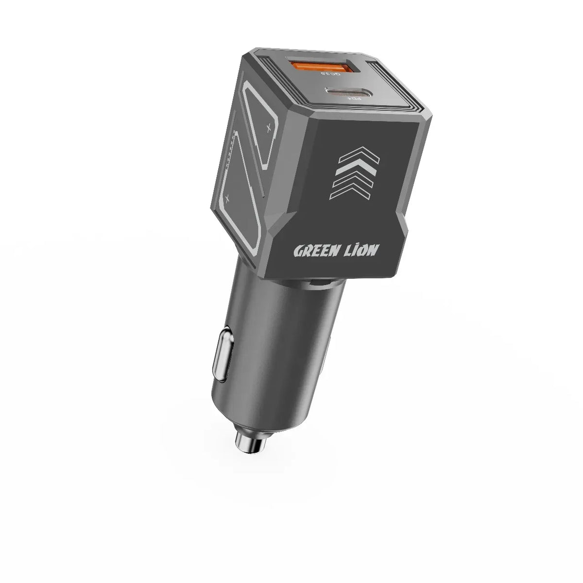 Green Lion Dual Volt Car Charger PD+QC 60 W - Gray – image 3