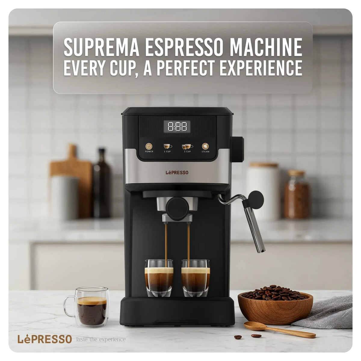 LePresso Suprema Espresso Machine Black – image 18