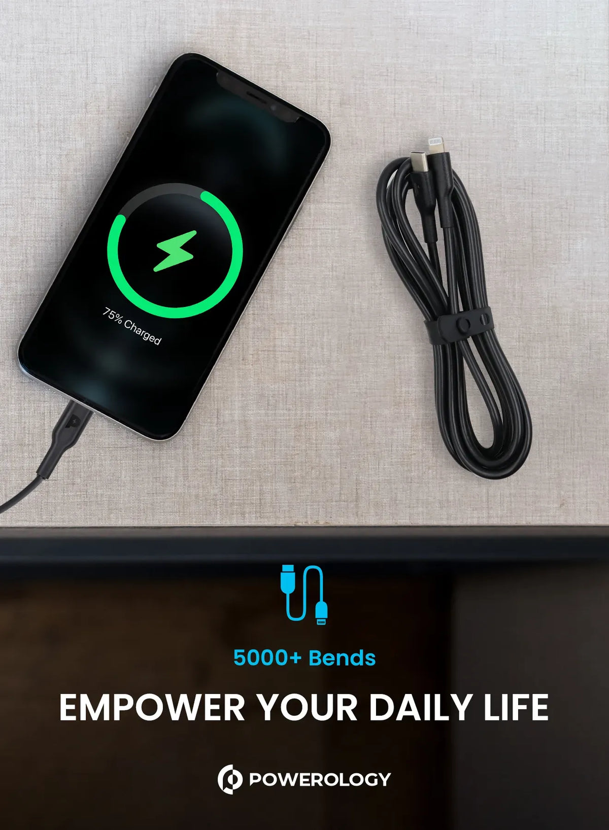 Powerology TPE Type-CTo Lightning Cable PD 20 W - Black – image 12