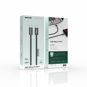 Green Lion 240 WUSB-Cto USB-CUltra-Fast Charging Cable - Black