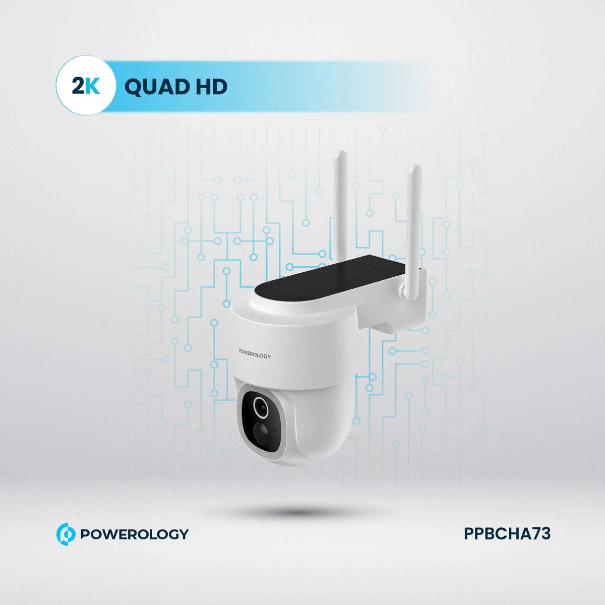 Powerolgoy Built in Solar Pan Tilt Outdoor Camera White – image 16