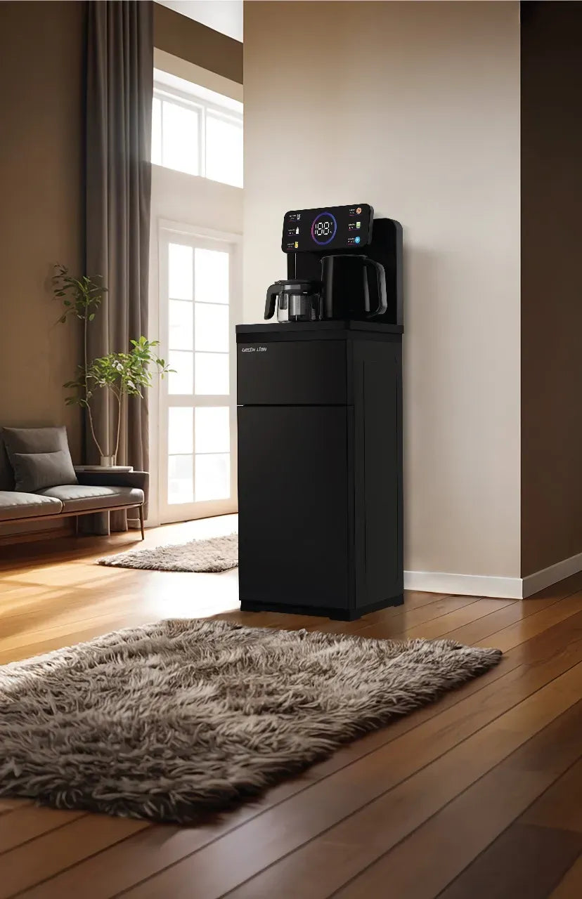Green Lion Tea Bar Machine Waterand Tea Bar Dispenser - Black