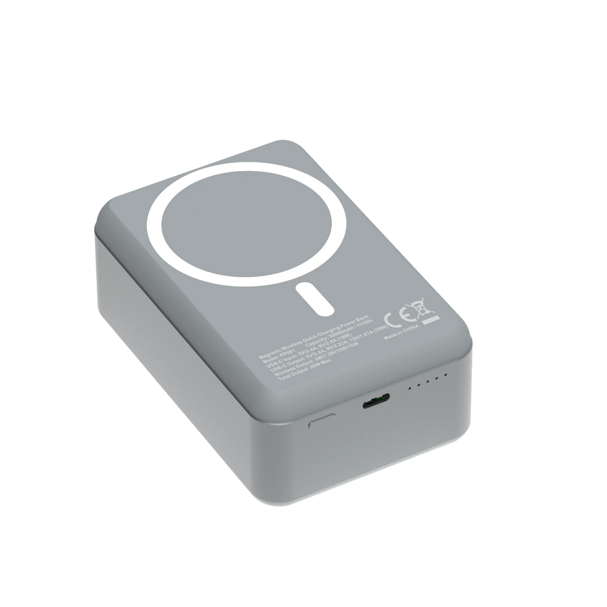 Powerology 30000 m Ah Mag Safe Aluminum Power Bank - DarkGrey – image 6