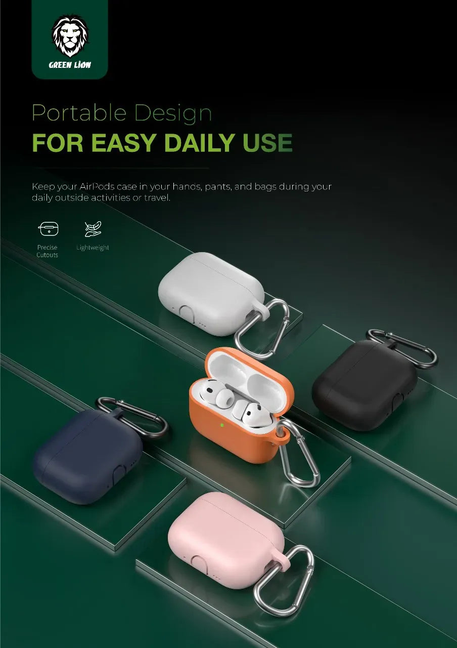 Green Lion Berlin Series Silicone Casefor Airpod Pro - White