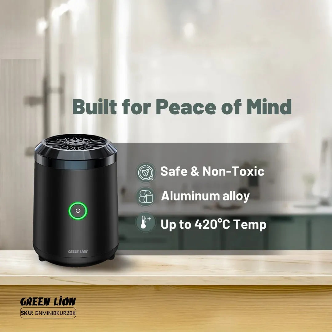 Green Lion Mini Bakhour 2 High Quality Incense Burner - Black – image 10