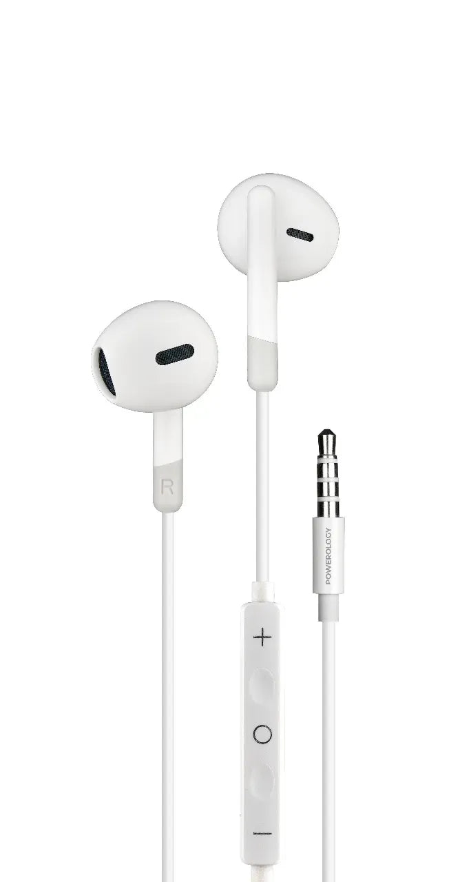 Powerology AUX 3.5 mm Stereo Earphone - Black – image 3