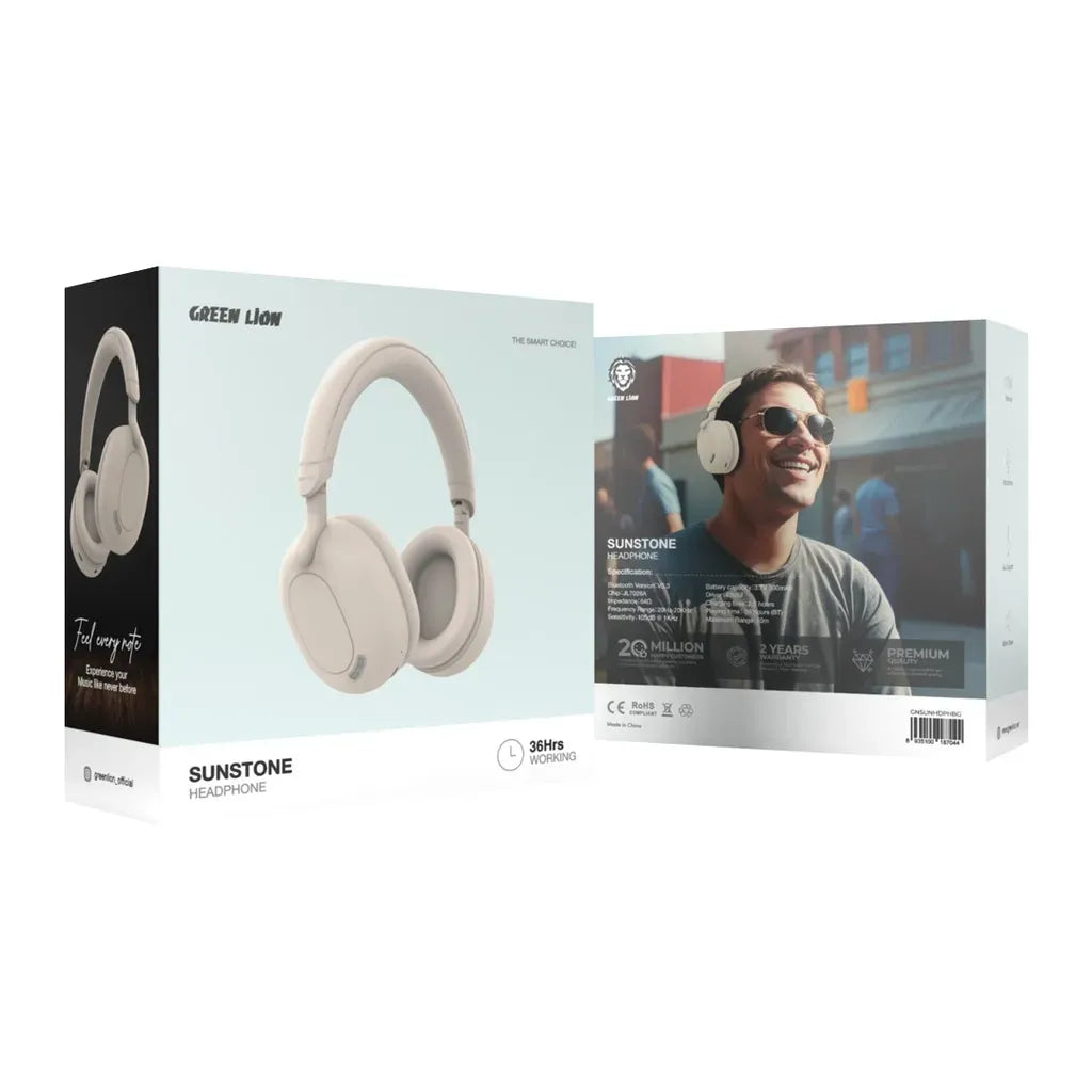 Green Lion Sunstone Wireless Headphone - Beige – image 7
