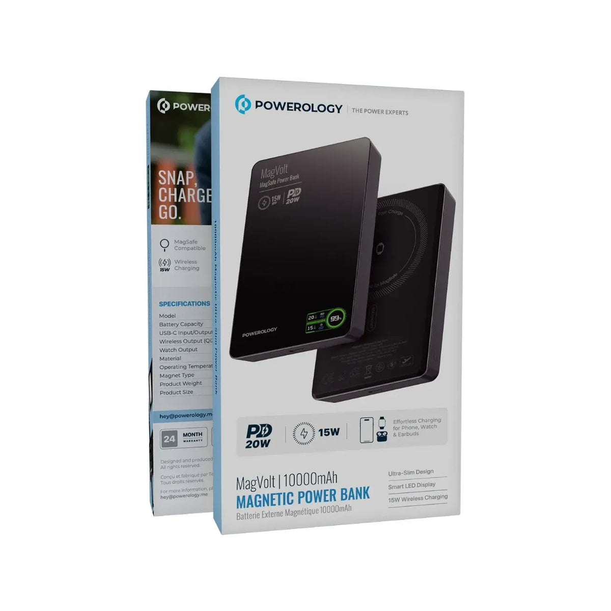 Powerology Mag Volt 10000 m Ah Magnetic Power Bank - Black – image 5