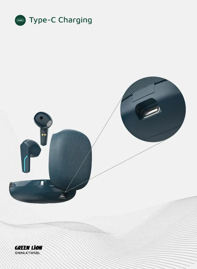 Green Lion Interlaken True Wireless Earbuds - Blue – image 12