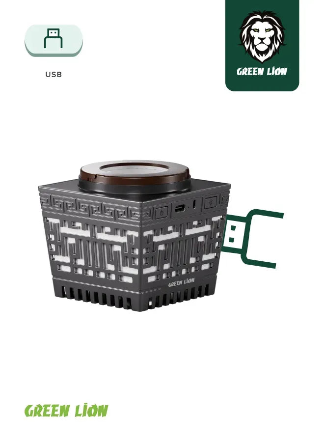 Green Lion Moon Bakhour Quran Speaker Black – image 15