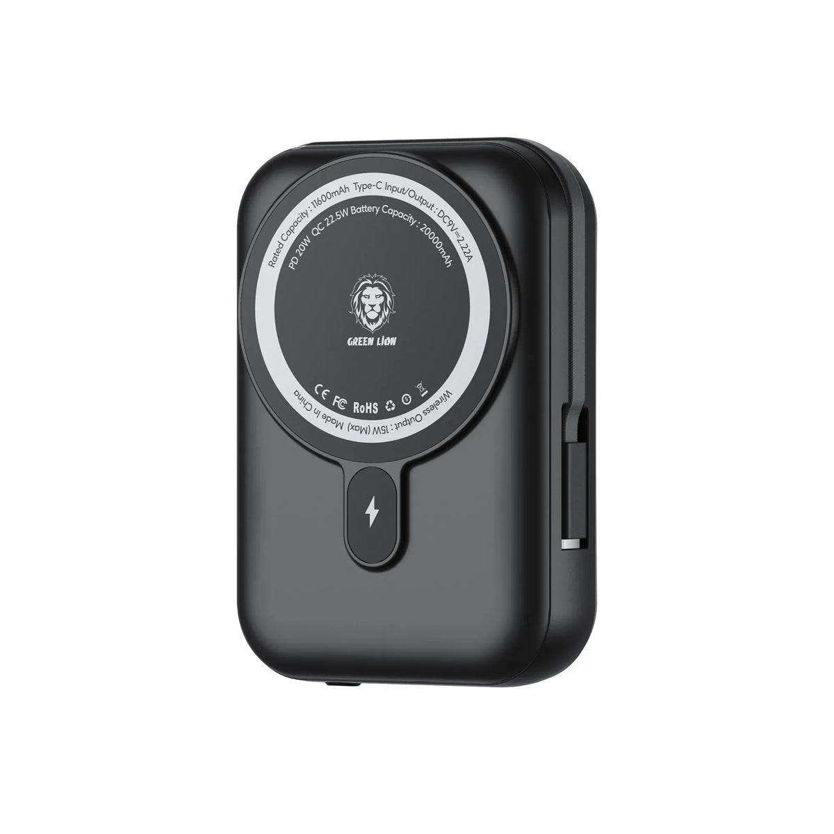 Green Lion 20000 m Ah Monaco Mag Safe Power Bank - Black – image 12