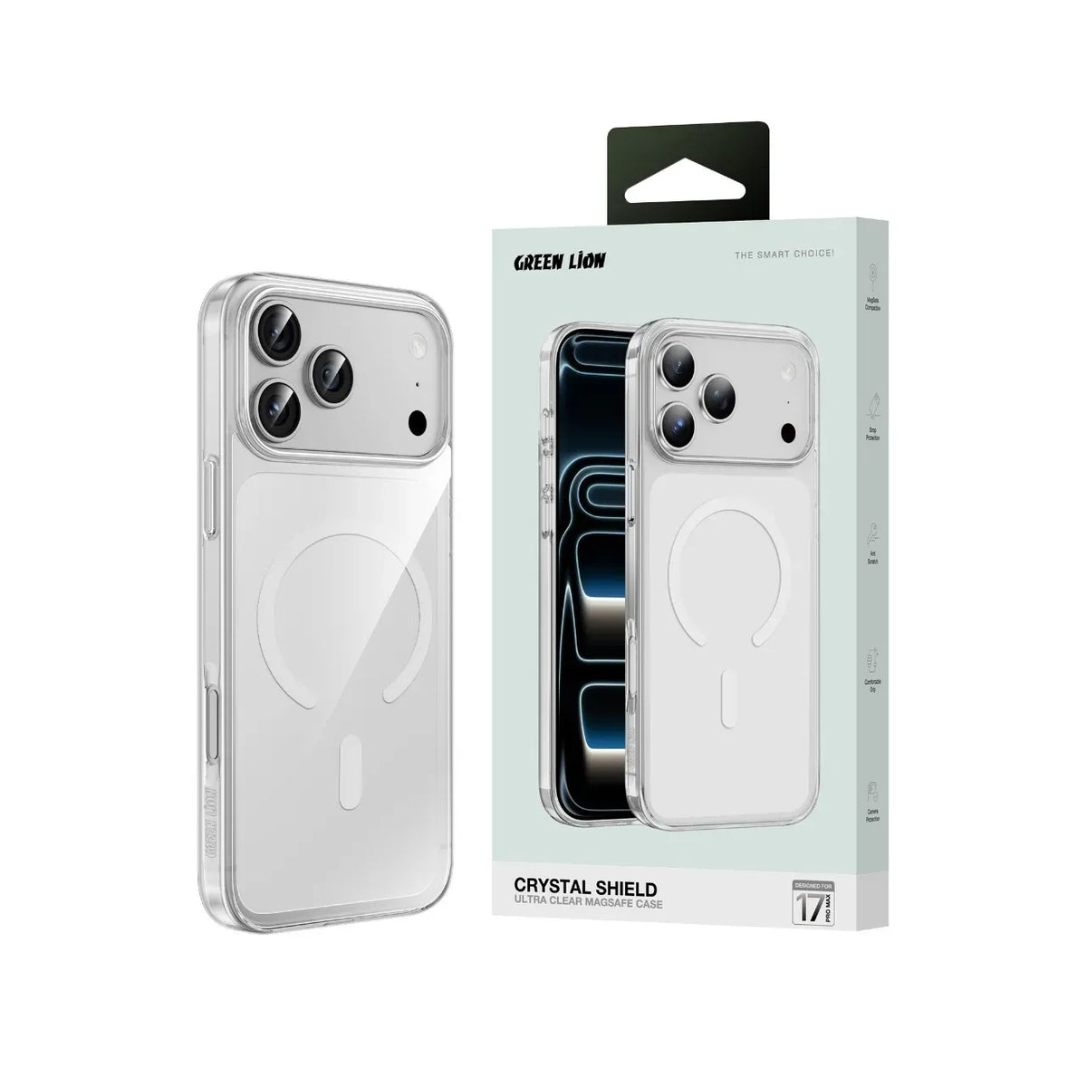 Green Lion Crystal Shield Ultra Clear Mag Safe Case – image 8