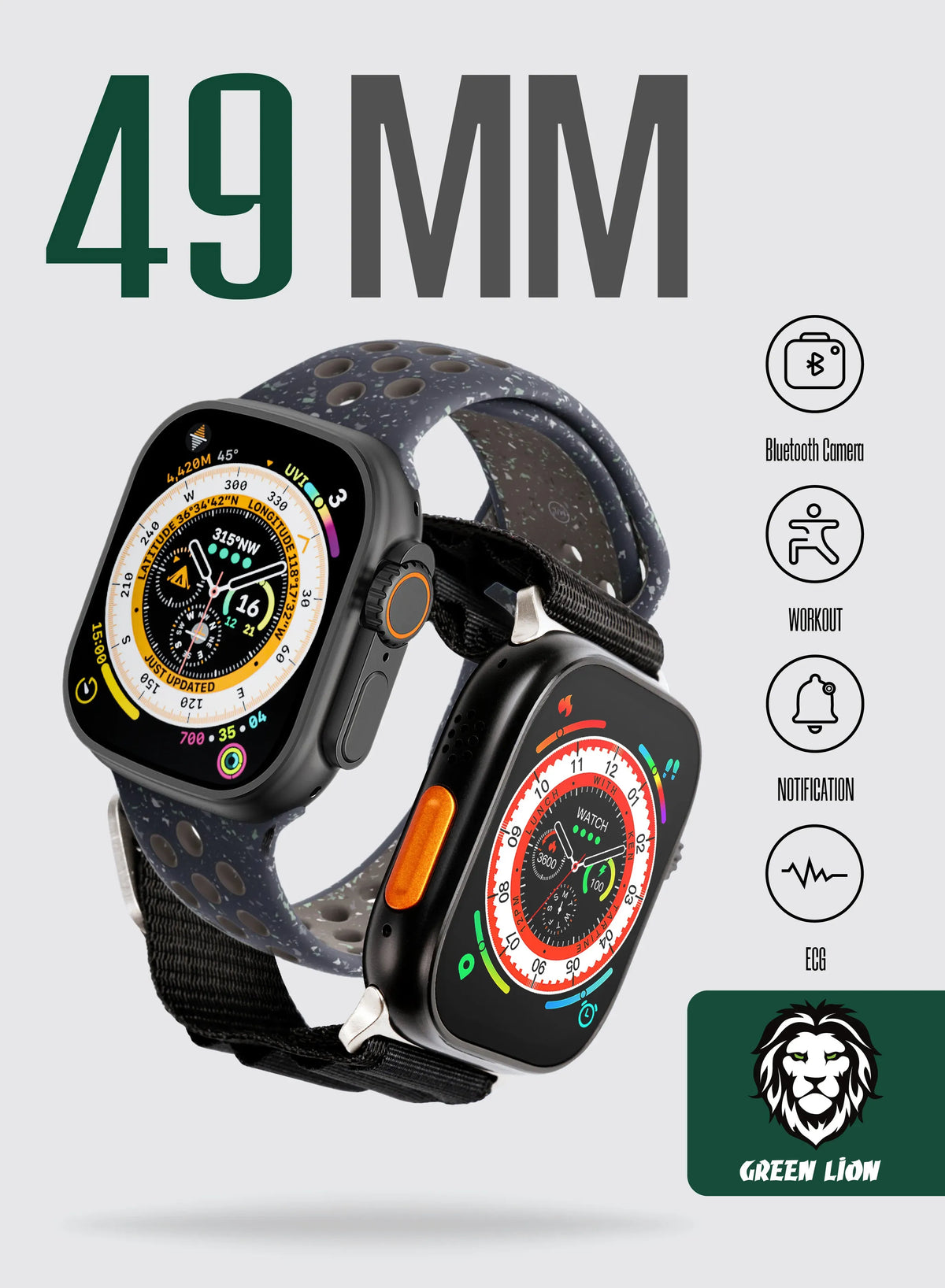 Green Lion Ultra Active Smart Watch - Black – image 11