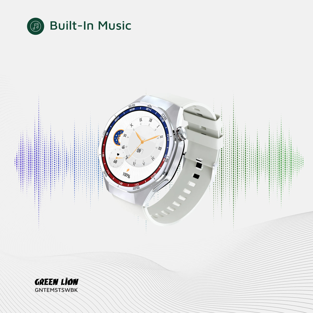 Green Lion Tech Master Smart Watch - Silver – image 7