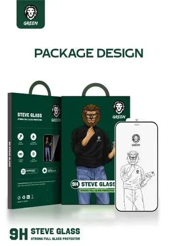 Green Lion 9 HSteve HD Screen Protector - Black Edge/Clear – image 7