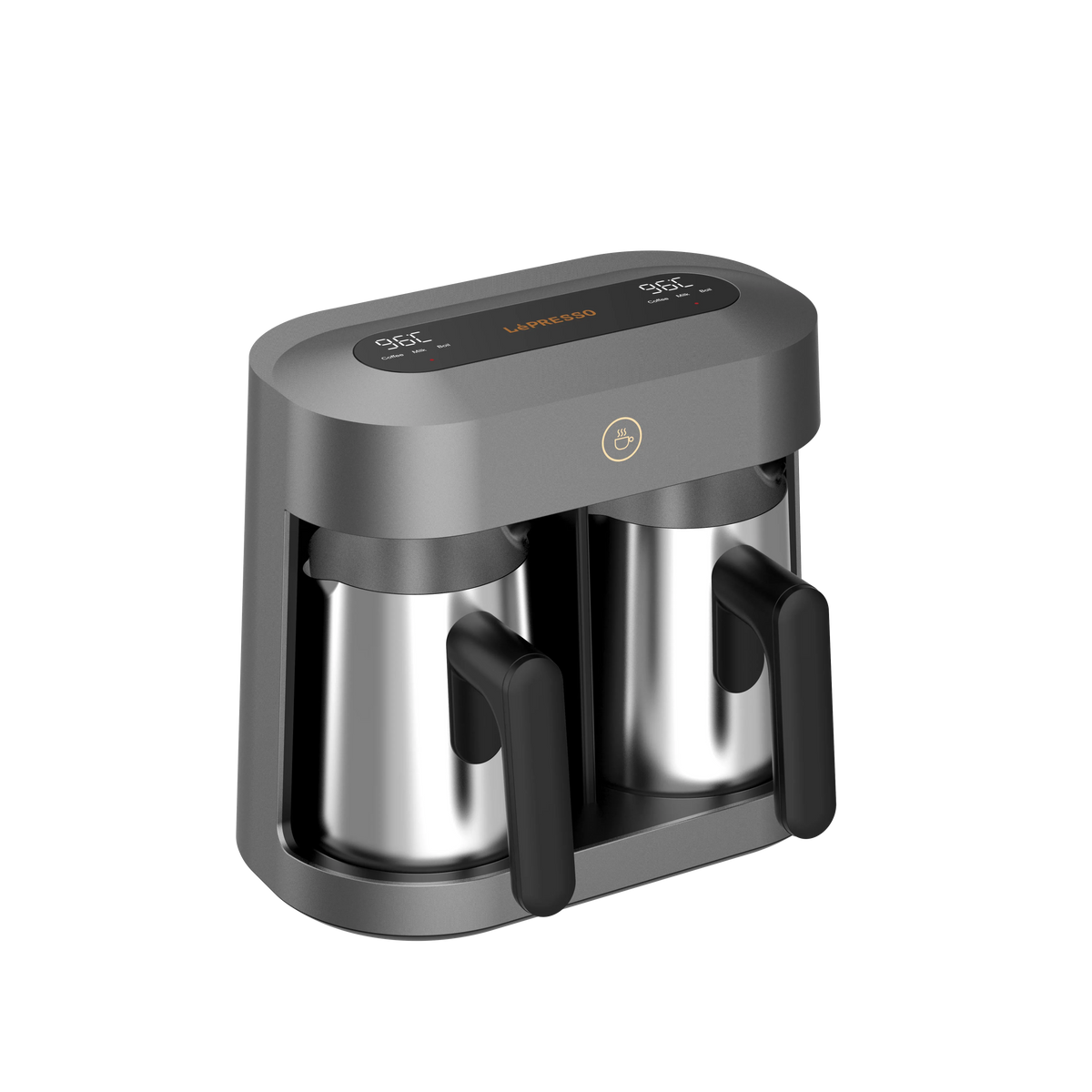 LePresso Cezvara Dual Cup Turkish Coffee Maker Gray – image 8