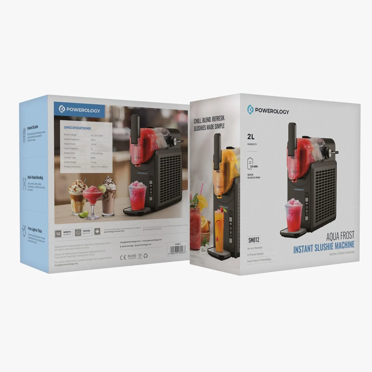 Powerology Aqua Frost Instant Slushie Machine Black – image 5