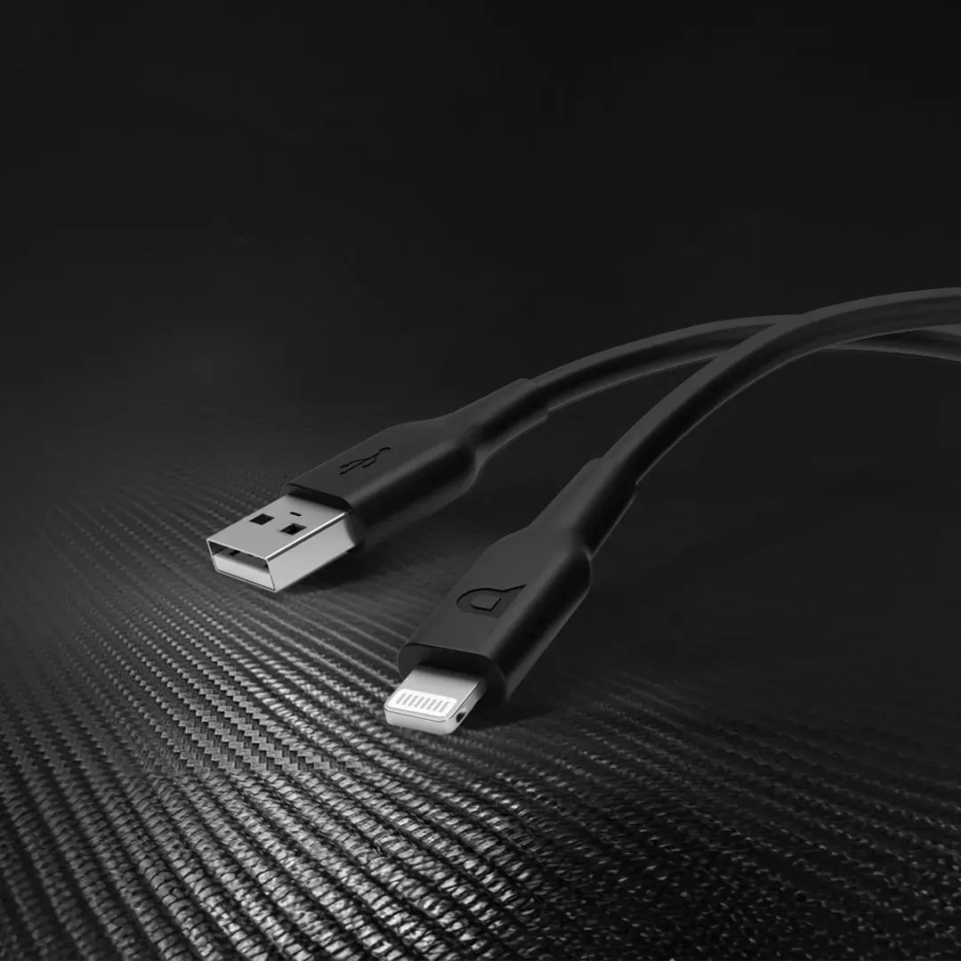 Powerology USB A to Lightning Cable 3m Black – image 4