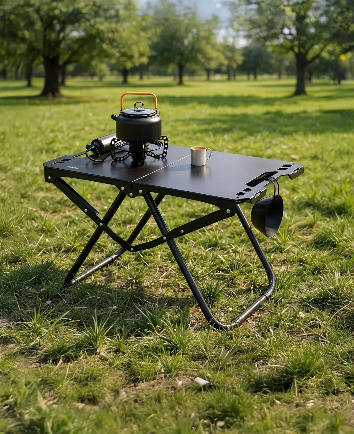Green Lion Denver Portable Camping Table Black – image 7