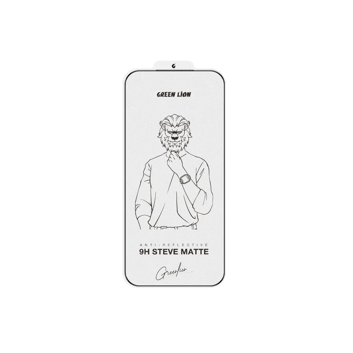 Green Lion 9 HSteve Matte AGGlass Protector - Black Edge/Clear – image 8