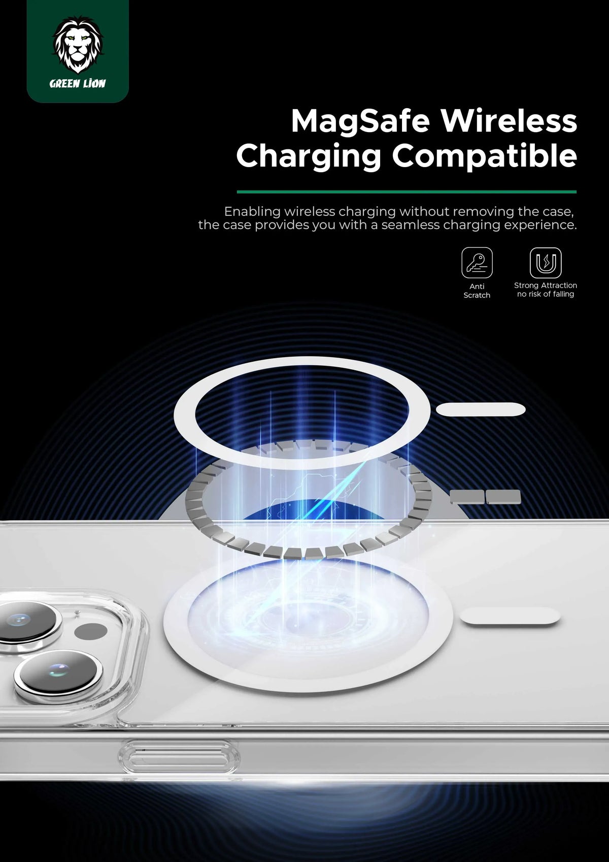 Green Lion Mag Safe Crystal Clear – image 6