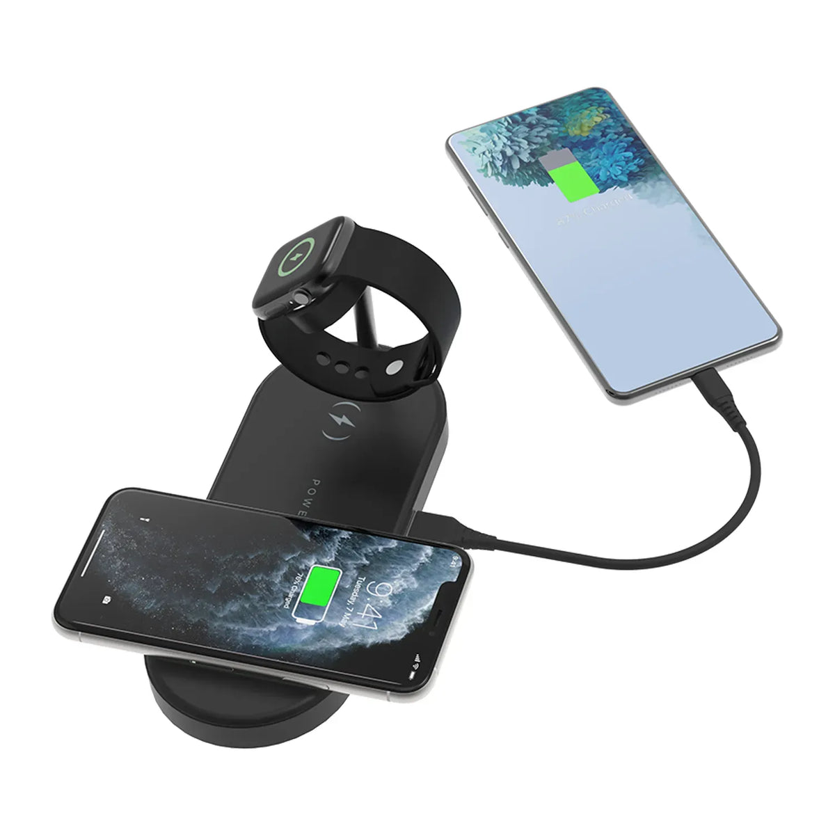 Powerology Portable 4 in 1 Wireless Charging Dock – image 3