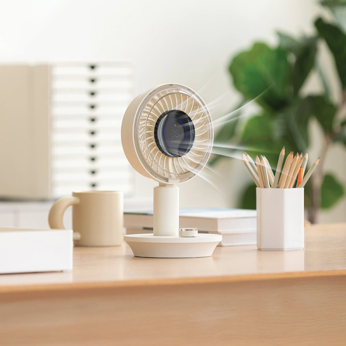Green Lion Viora Air Desktop Fan - White – image 3