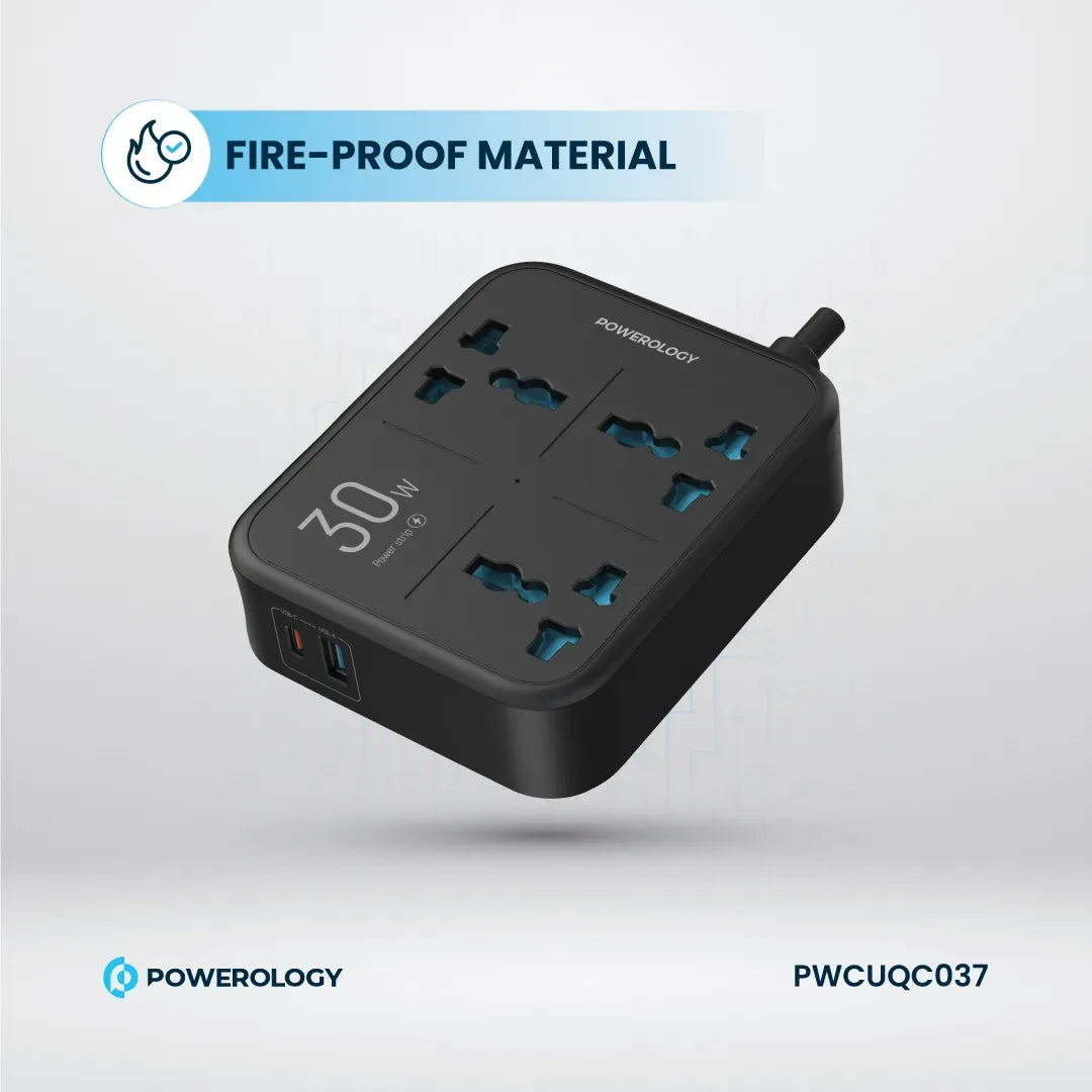 Powerology Power Strip 3250w 3ac Black – image 10