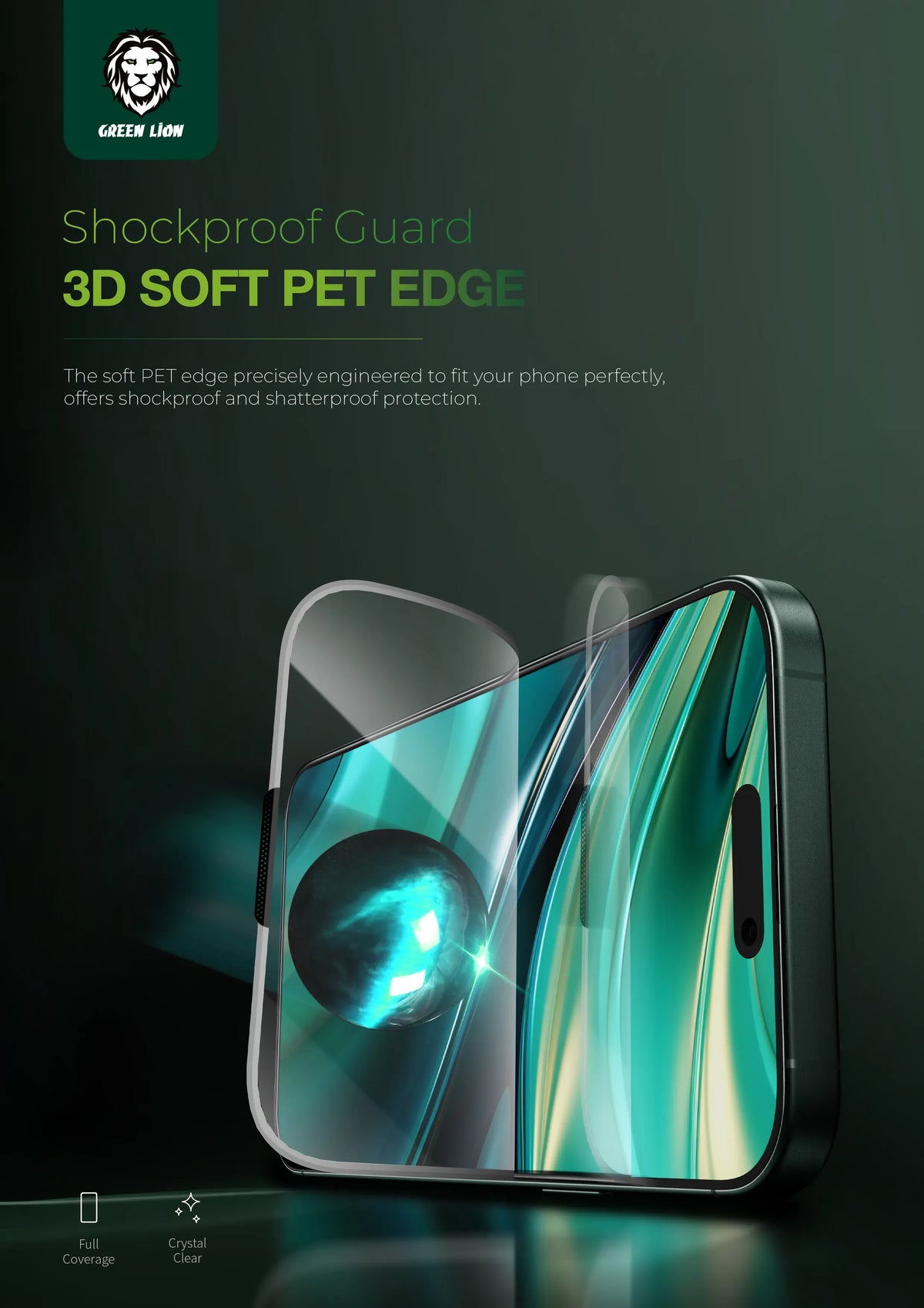 Green Lion Diego Pet HD Screen Protector - Clear – image 5