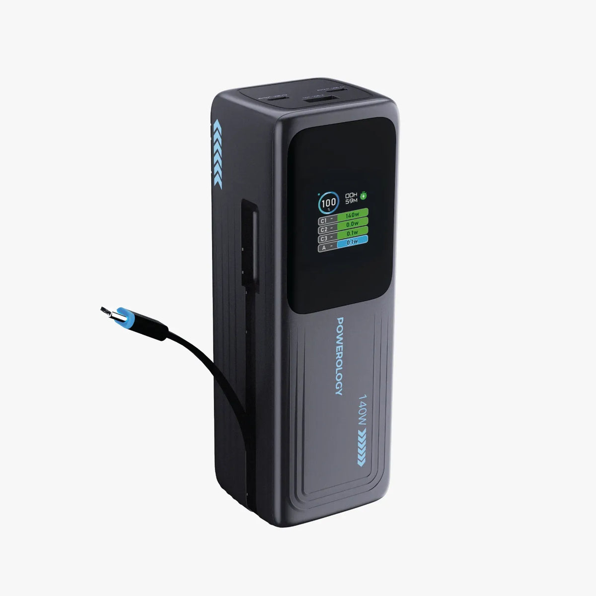 Powerology Thunderamp 30000mAh Power Bank Gray – image 4
