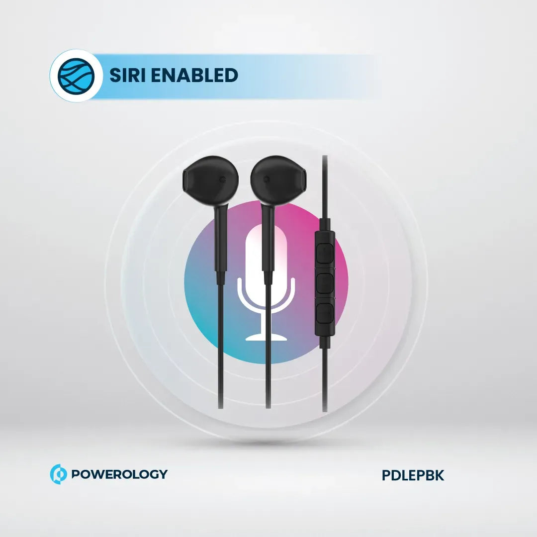 Powerology Stereo Earphone Lightning Connector 1.2 m/4 ft - Black – image 8