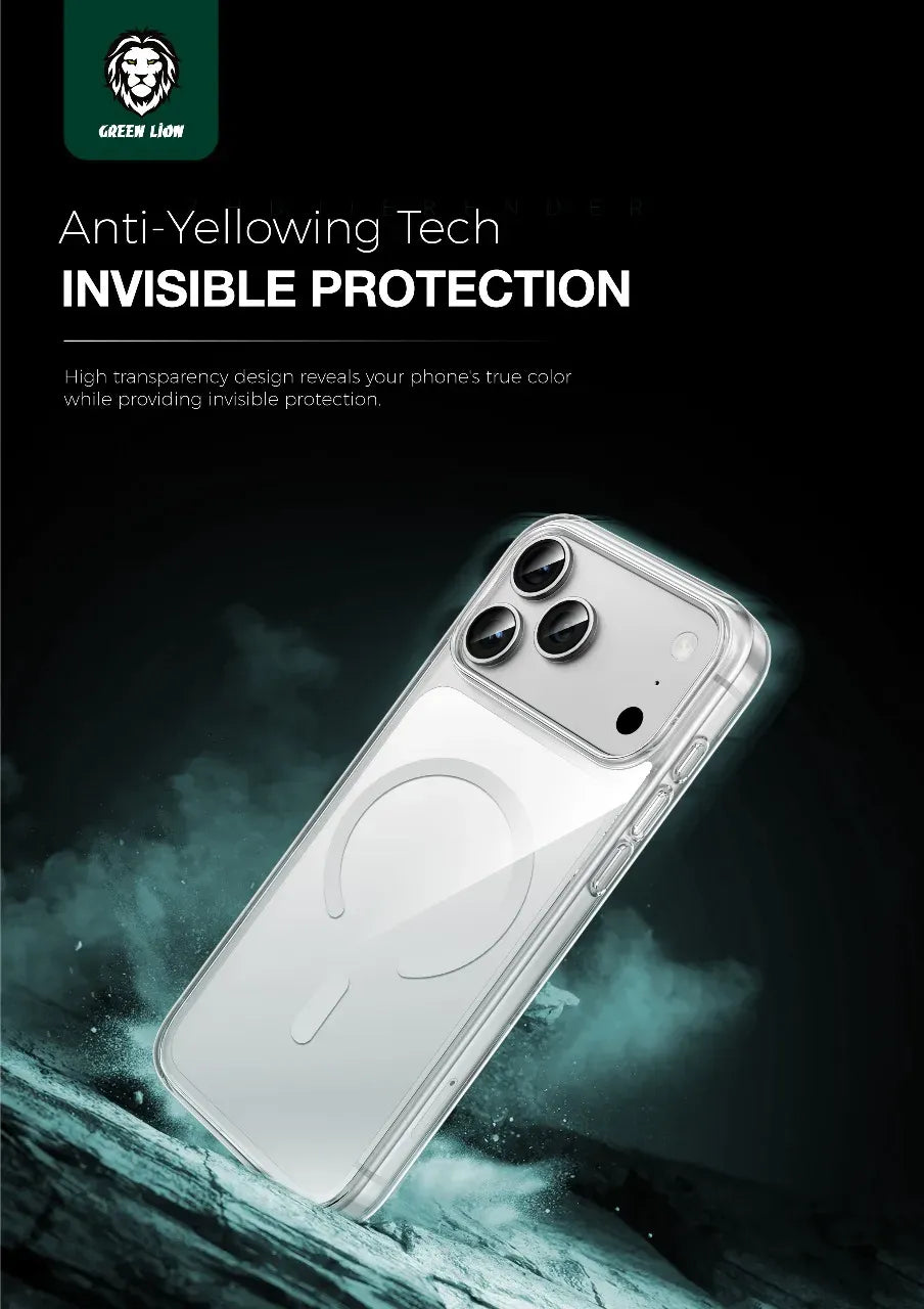 Green Lion Crystal Shield Ultra Clear Mag Safe Case – image 3