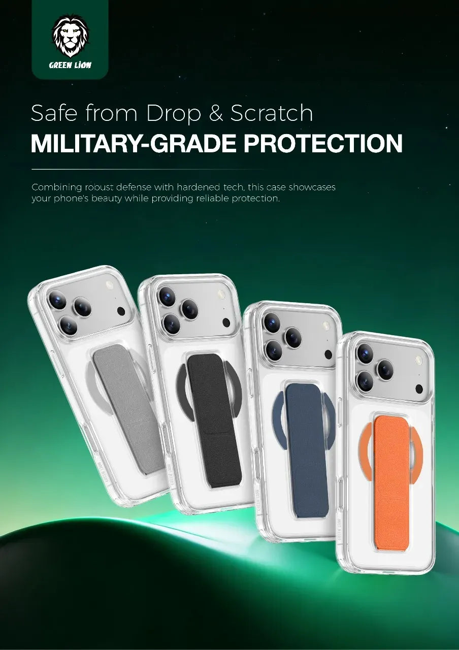 Green Lion Mag Safe Leather Grip - Orange Titanium – image 2