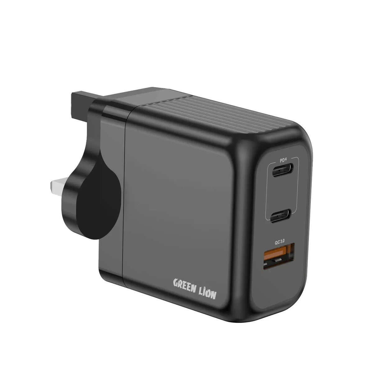Green Lion Ultra Compact Ga NWall Charger PD+QC 65 W - Black – image 2