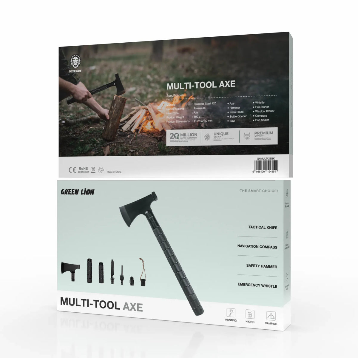 Green Lion Multi Tool Axe Black – image 5
